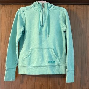 Carhartt Women's Teal Quarter-Zip Sweatshirt